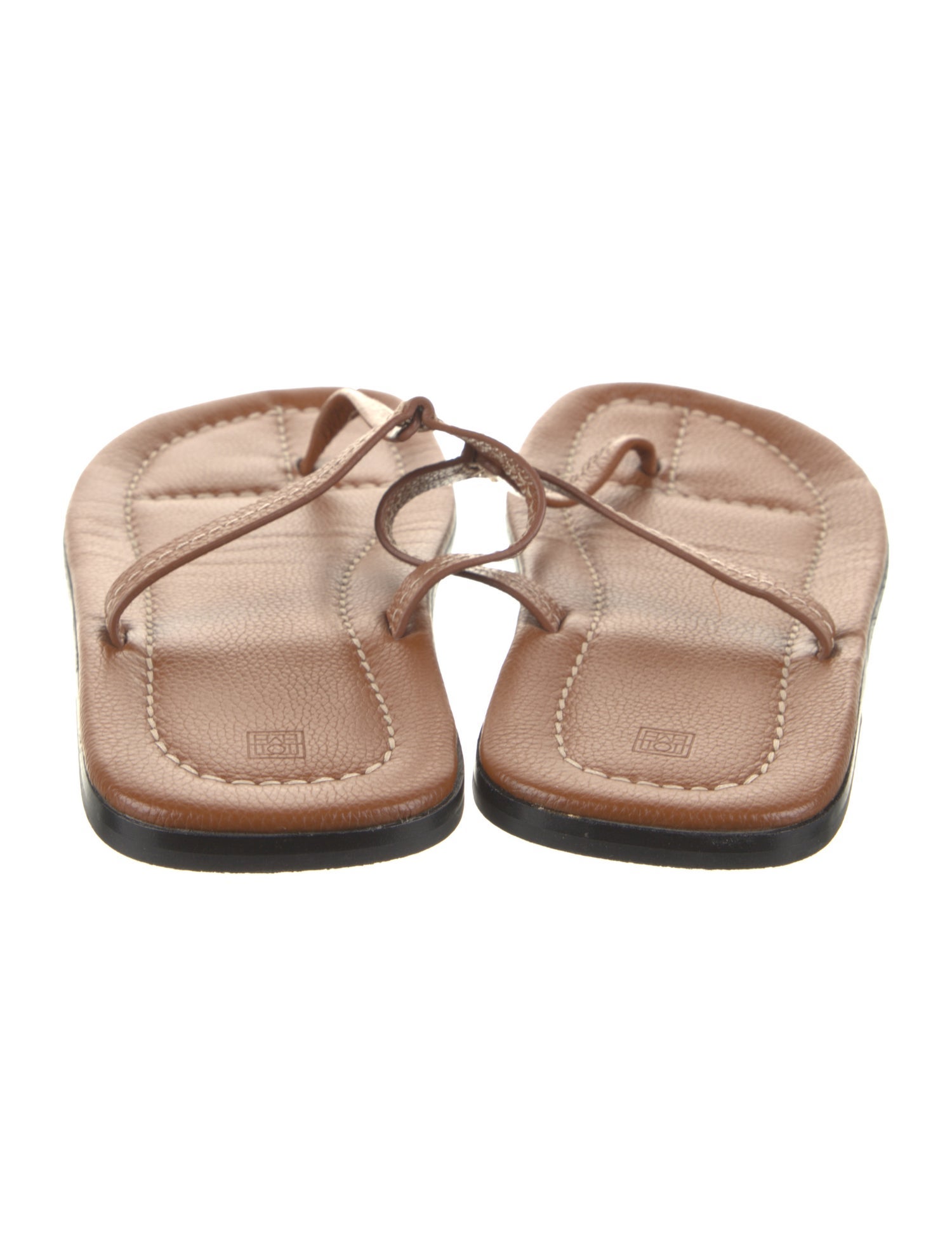 TOTEME Leather Flip Flops